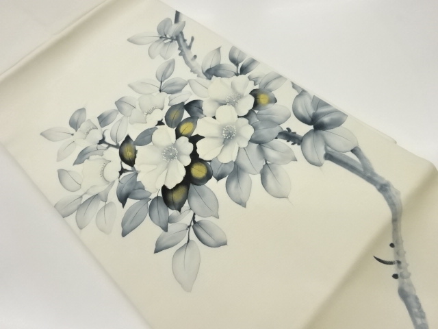 JAPANESE NAGOYA OBI / SHIOZE / KINSAI / LEAVES / ARTIST WORK